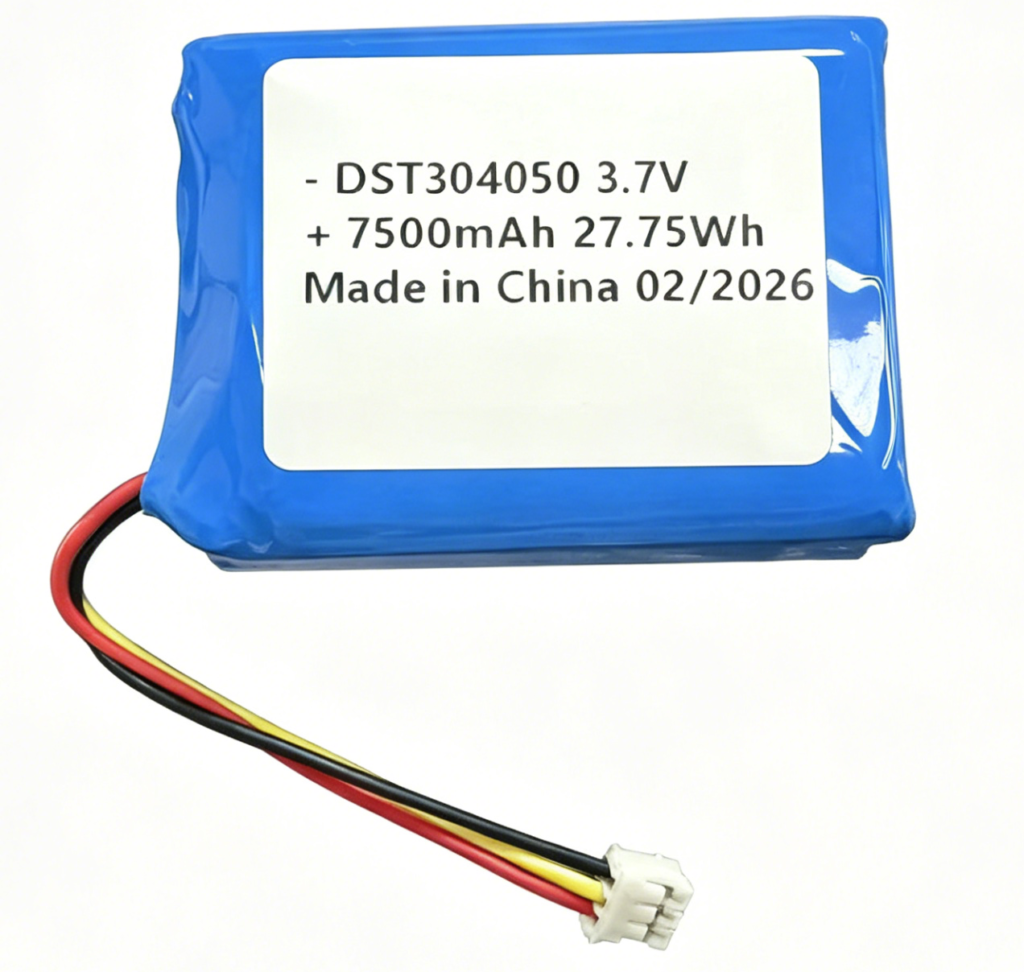 LiPo Battery Packs 1S3P 304050 3.7V 7500mAh