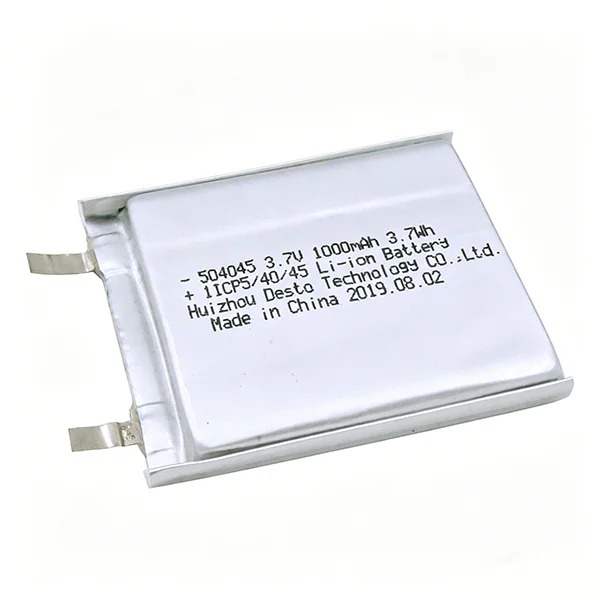 Lithium Polymer Battery 504045 3.7V 1000mAh